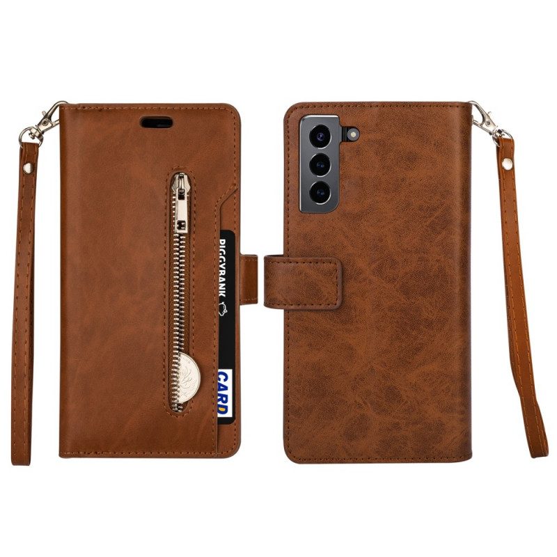 Folio-hoesje voor Samsung Galaxy S22 Plus 5G Portemonnee & Lanyard