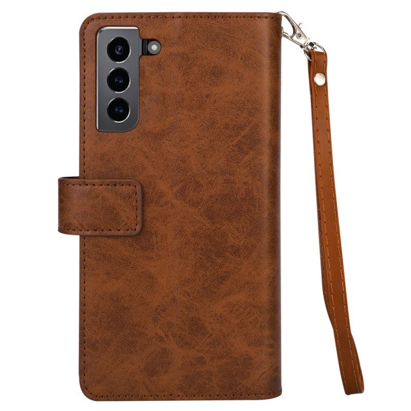 Folio-hoesje voor Samsung Galaxy S22 Plus 5G Portemonnee & Lanyard