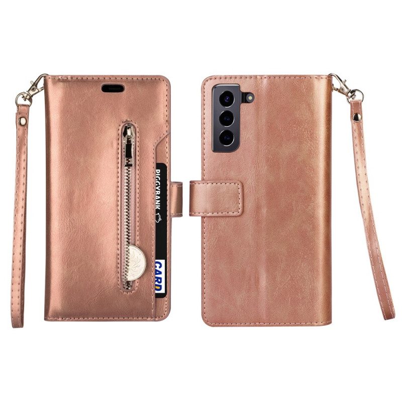 Folio-hoesje voor Samsung Galaxy S22 Plus 5G Portemonnee & Lanyard