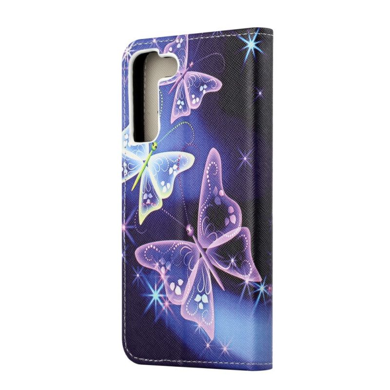 Folio-hoesje voor Samsung Galaxy S22 Plus 5G Soevereine Vlinders