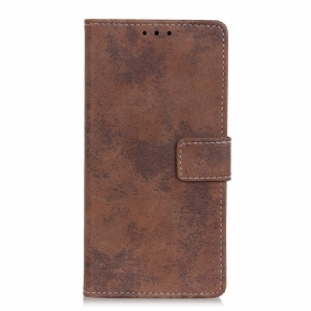 Folio-hoesje voor Samsung Galaxy S22 Plus 5G Vintage Leereffect