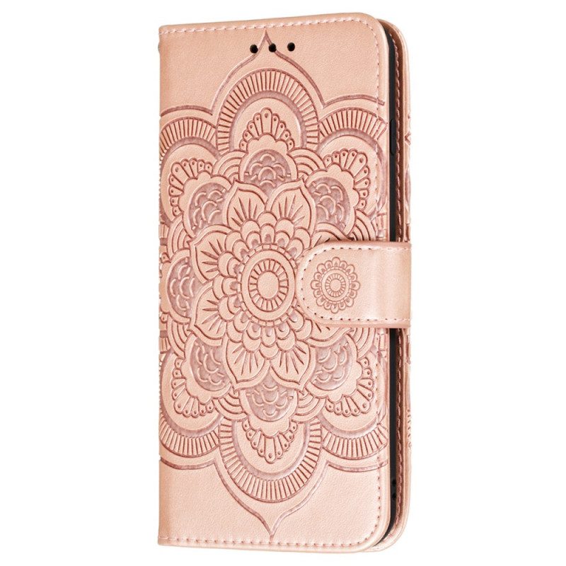 Folio-hoesje voor Samsung Galaxy S22 Plus 5G Volledige Mandala