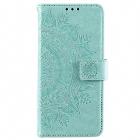 Folio-hoesje voor Samsung Galaxy S22 Plus 5G Zon Mandala