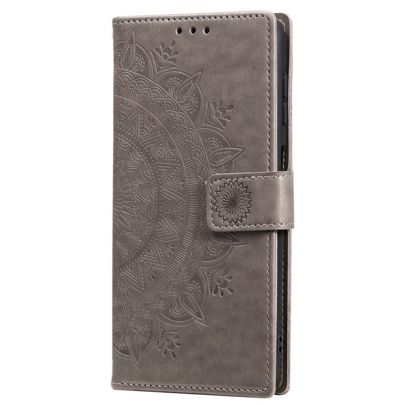 Folio-hoesje voor Samsung Galaxy S22 Plus 5G Zon Mandala