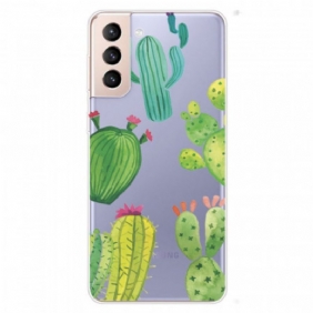 Hoesje voor Samsung Galaxy S22 Plus 5G Aquarel Cactussen