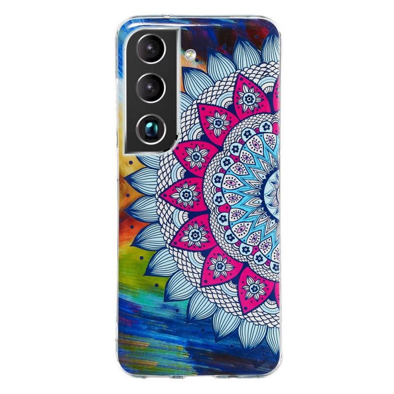 Hoesje voor Samsung Galaxy S22 Plus 5G Fluorescerende Bloemenserie