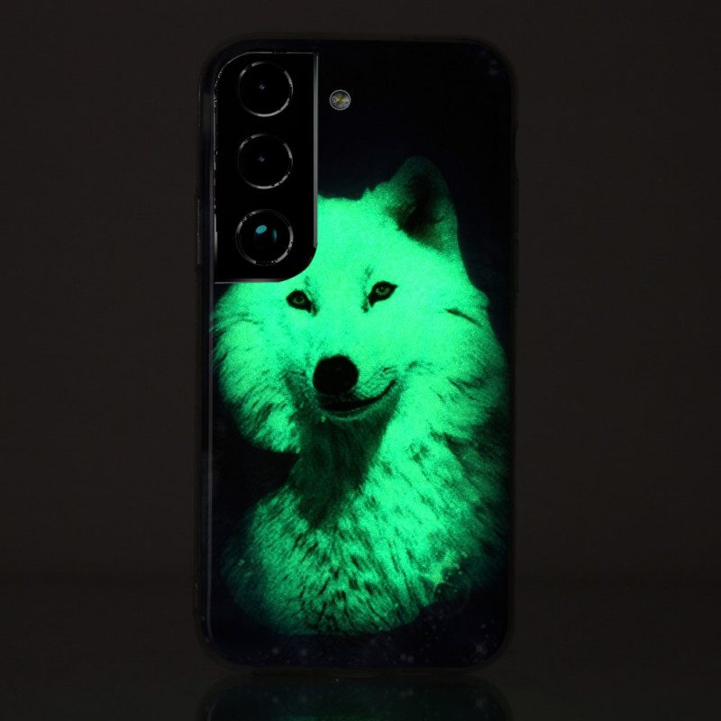 Hoesje voor Samsung Galaxy S22 Plus 5G Fluorescerende Wolf