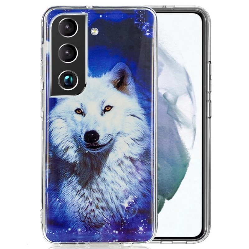 Hoesje voor Samsung Galaxy S22 Plus 5G Fluorescerende Wolf