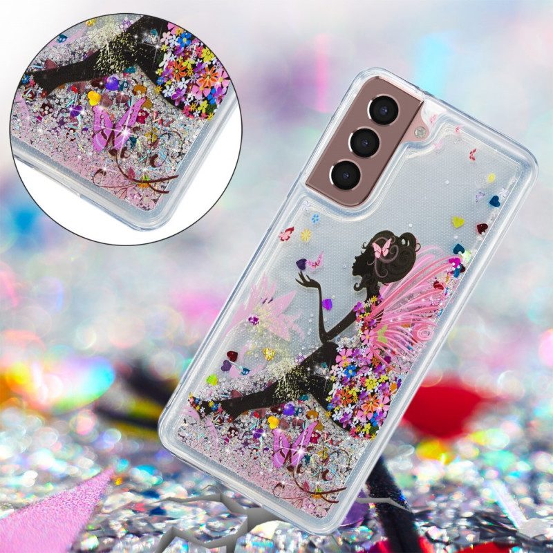 Hoesje voor Samsung Galaxy S22 Plus 5G Glitter Fee