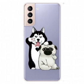 Hoesje voor Samsung Galaxy S22 Plus 5G Grappige Honden