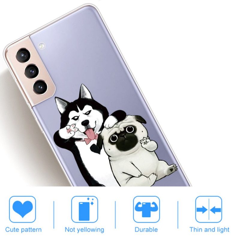 Hoesje voor Samsung Galaxy S22 Plus 5G Grappige Honden