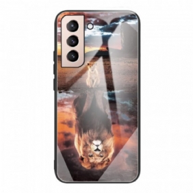 Hoesje voor Samsung Galaxy S22 Plus 5G Lion Cub's Dream Gehard Glas