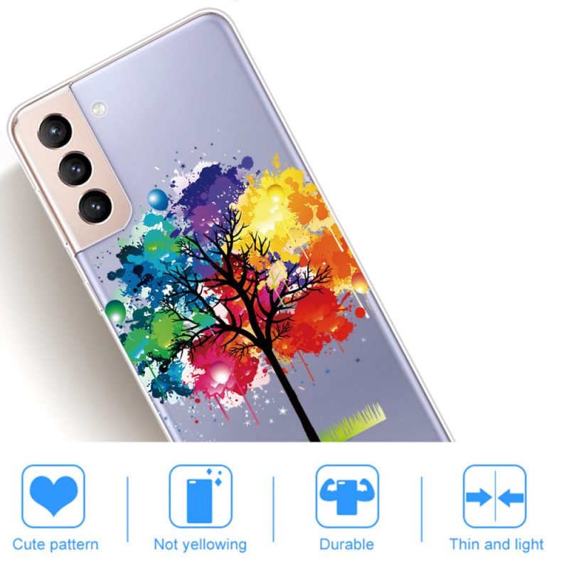 Hoesje voor Samsung Galaxy S22 Plus 5G Naadloze Aquarel Boom