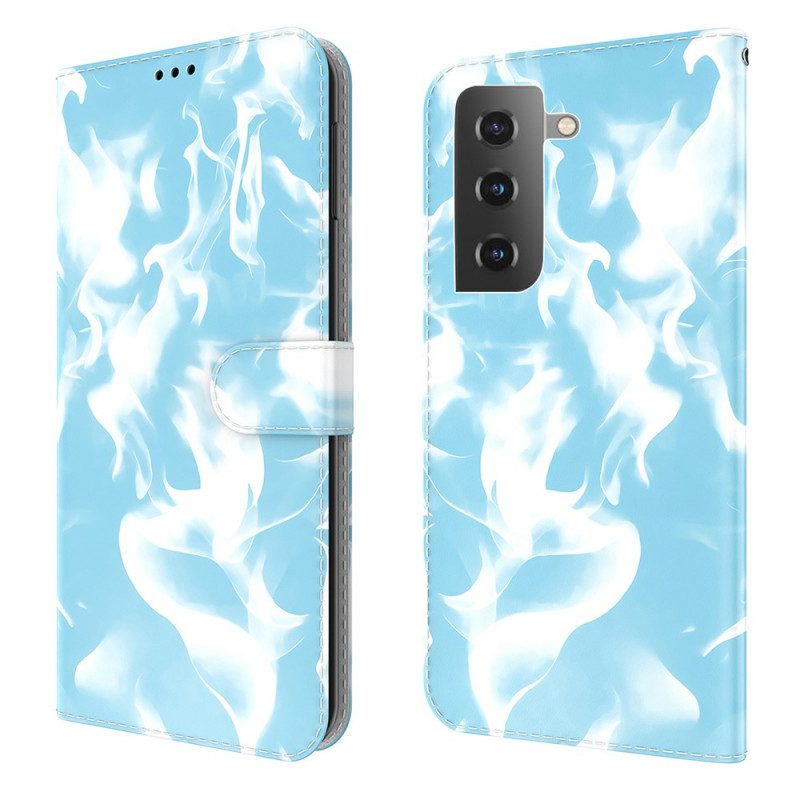 Leren Hoesje voor Samsung Galaxy S22 Plus 5G Abstract Patroon