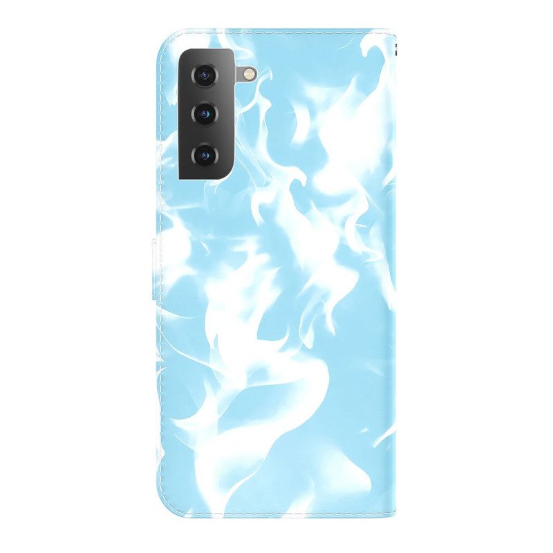 Leren Hoesje voor Samsung Galaxy S22 Plus 5G Abstract Patroon