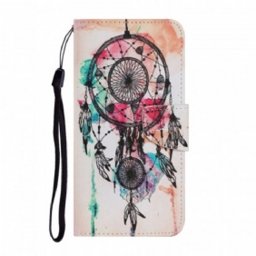 Leren Hoesje voor Samsung Galaxy S22 Plus 5G Dromenvanger Aquarel