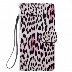 Leren Hoesje voor Samsung Galaxy S22 Plus 5G Luipaardprint