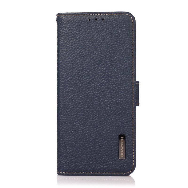 Leren Hoesje voor Samsung Galaxy S22 Plus 5G Lychee Leer Khazneh Rfid