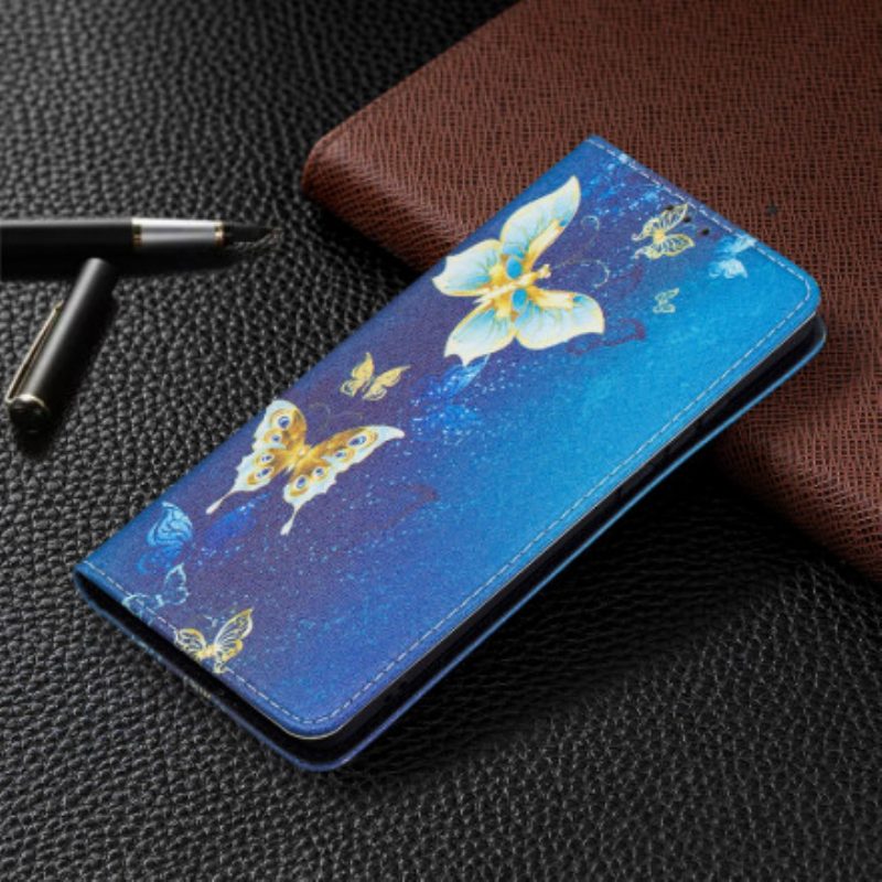 Bescherming Hoesje voor Huawei P50 Pro Folio-hoesje Kleurrijke Vlinders