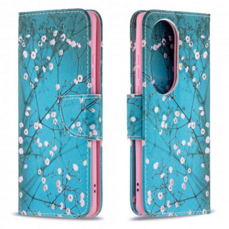 Flip Case voor Huawei P50 Pro Bloeiende Boom