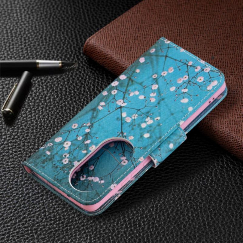 Flip Case voor Huawei P50 Pro Bloeiende Boom