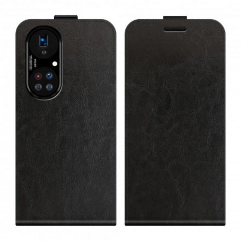 Flip Case voor Huawei P50 Pro Folio-hoesje Verticale Flap Leer Effect