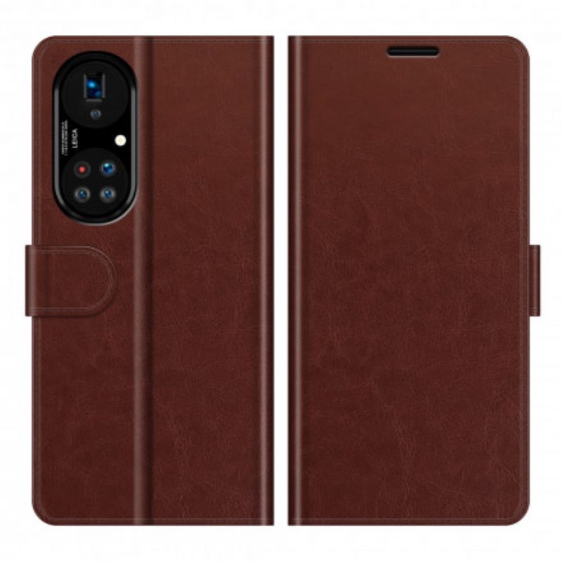 Flip Case voor Huawei P50 Pro Stijl Lederen Ontwerp