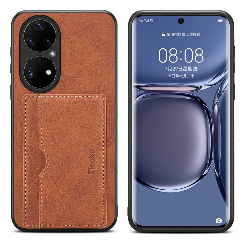 Hoesje voor Huawei P50 Pro Denior-kaarthouder