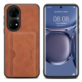 Hoesje voor Huawei P50 Pro Denior-kaarthouder