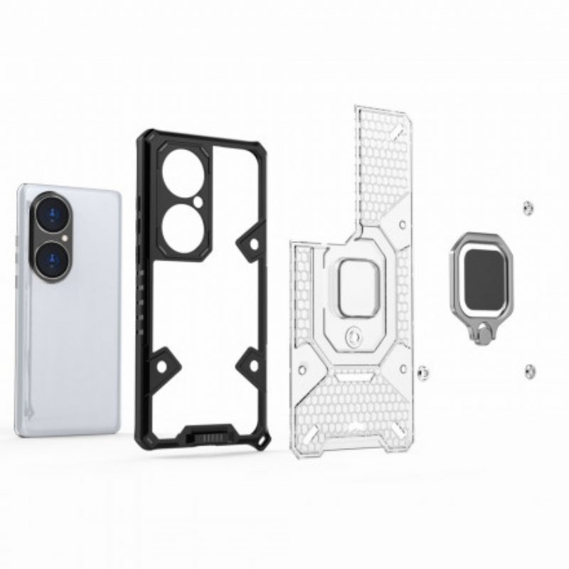 Hoesje voor Huawei P50 Pro Honingraatbestendige Hybride