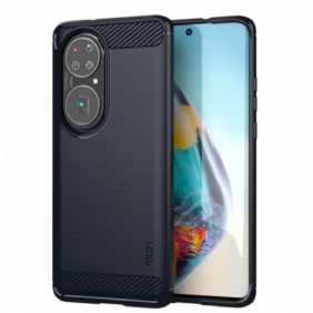 Hoesje voor Huawei P50 Pro Mofi Geborsteld Koolstofvezel