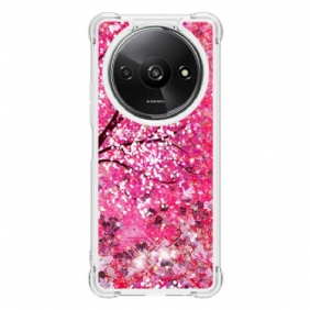 Case Hoesje Poco C61 Telefoonhoesje Kersenbloesem-glitter