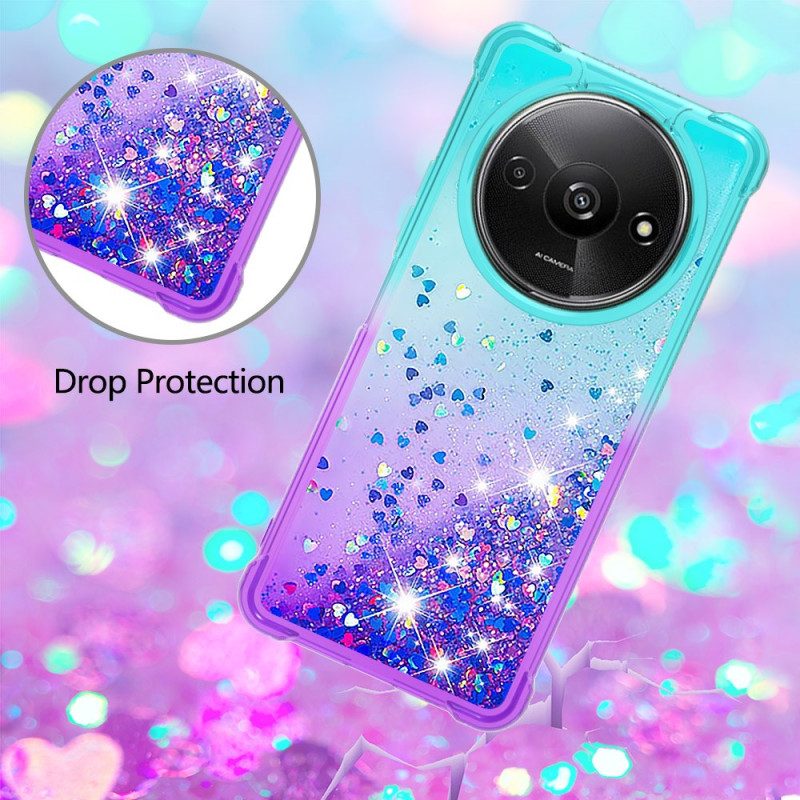 Cover Hoesje Poco C61 Telefoonhoesje Gradiëntglitter