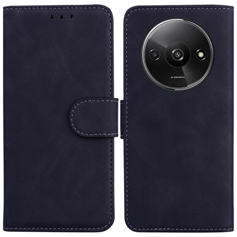 Flip Case Leren Poco C61 Coutureleereffect