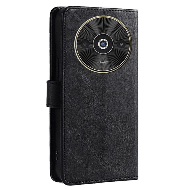 Flip Case Leren Poco C61 Retro