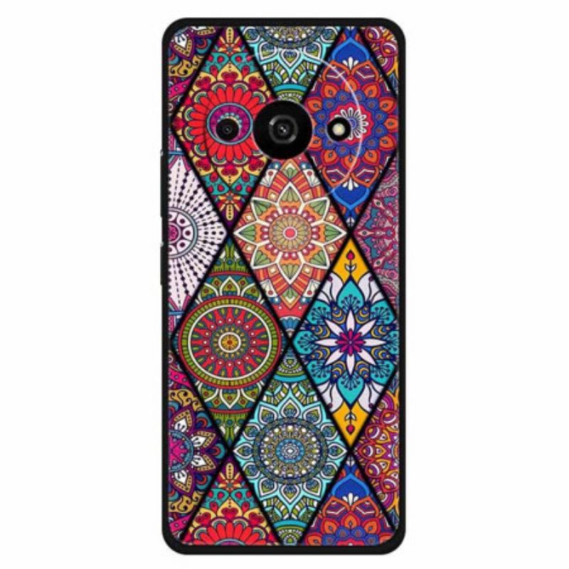 Hoesje Poco C61 Bloemenmandala Bescherming Hoesje