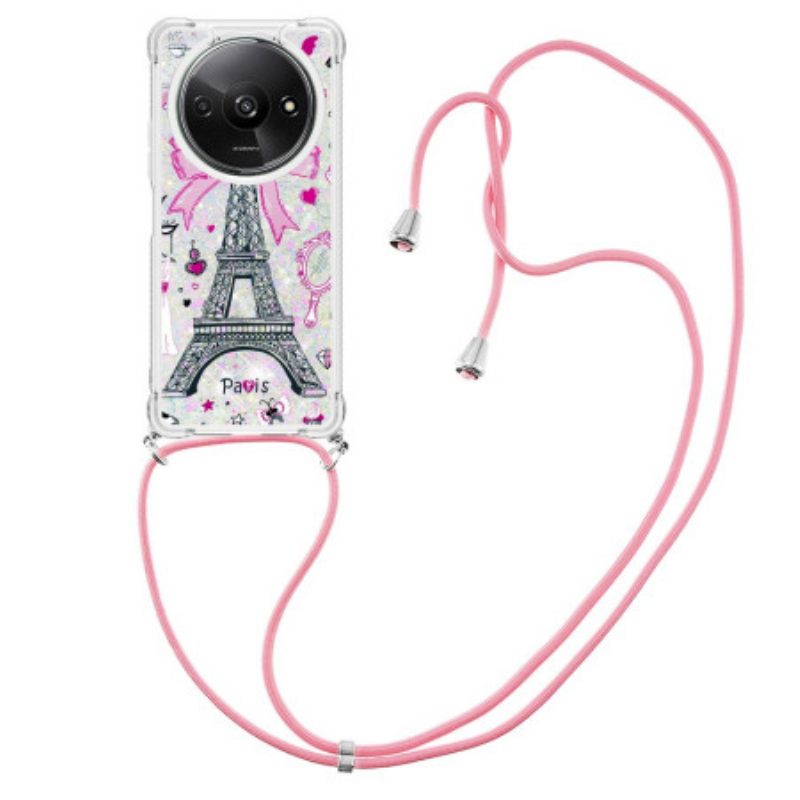 Hoesje Poco C61 Eiffeltoren Glitter