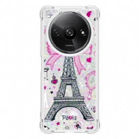 Hoesje Poco C61 Eiffeltoren Glitter Bescherming Hoesje