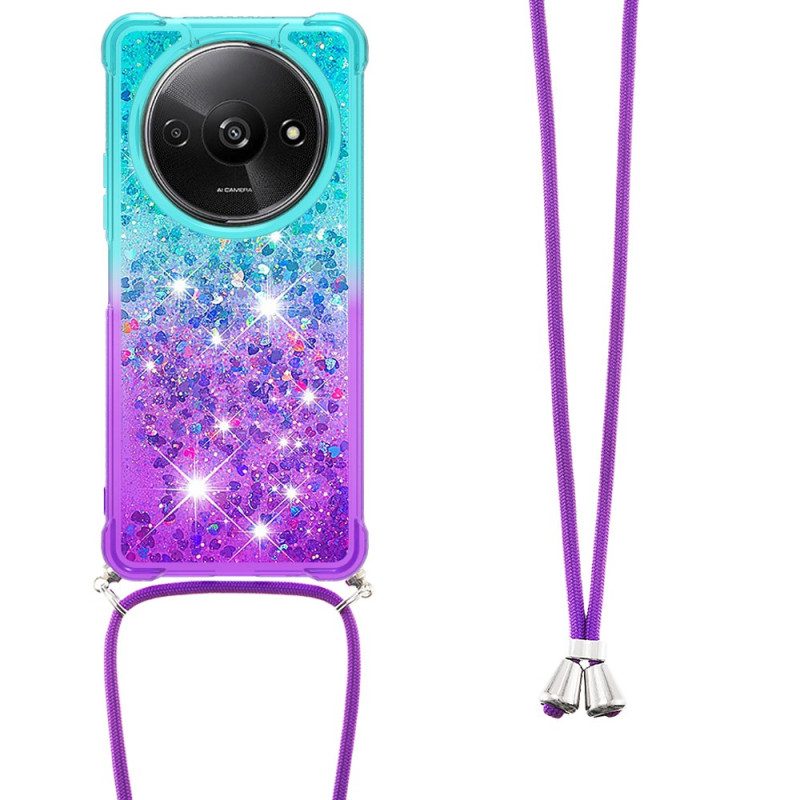 Hoesje Poco C61 Verloopglitter Bescherming Hoesje