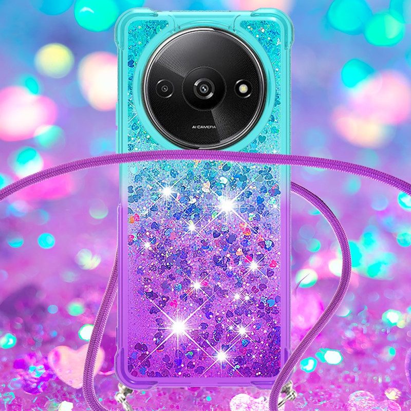 Hoesje Poco C61 Verloopglitter Bescherming Hoesje