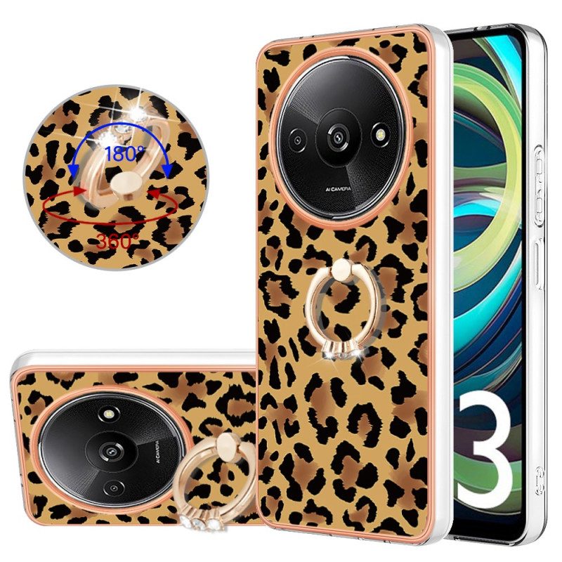 Hoesje Voor Poco C61 Ringhouder Met Luipaardprint