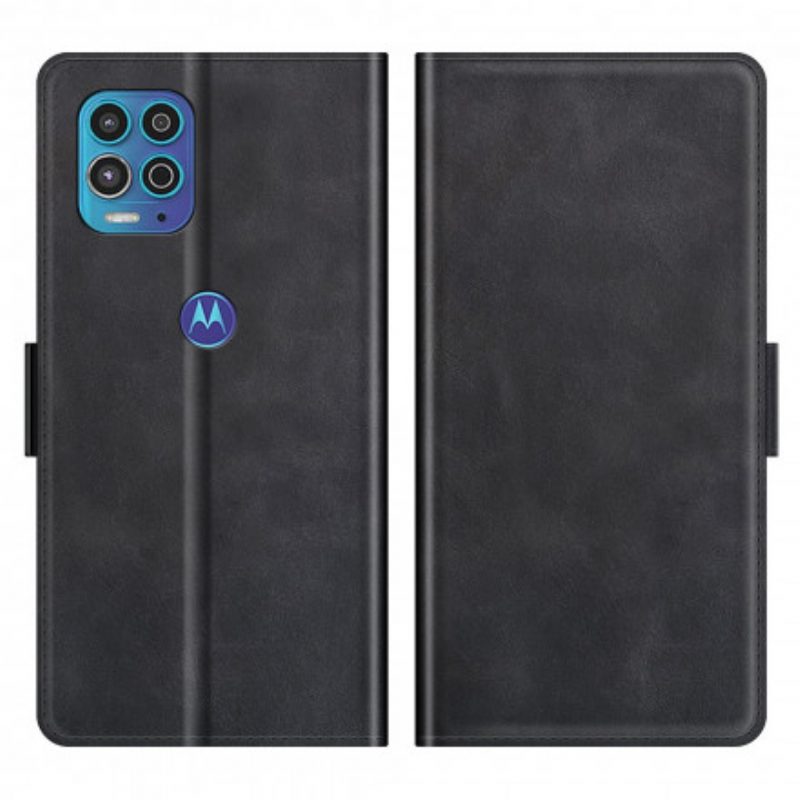 Folio-hoesje voor Moto G100 Flip Case Dubbele Klep