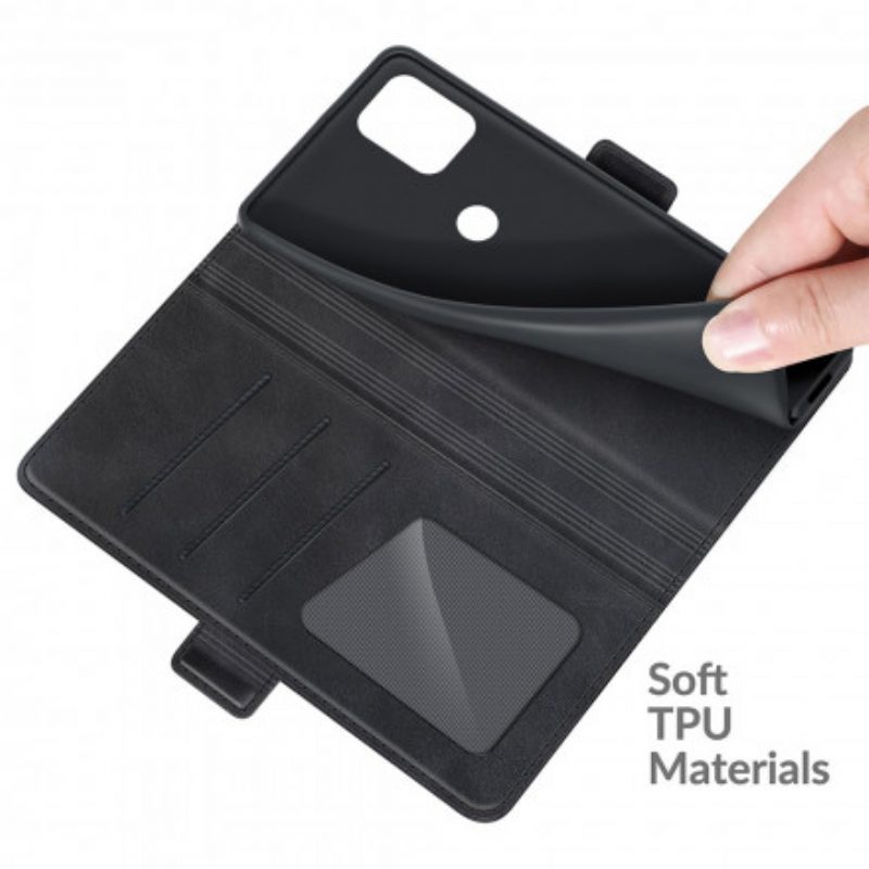 Folio-hoesje voor Moto G100 Flip Case Dubbele Klep