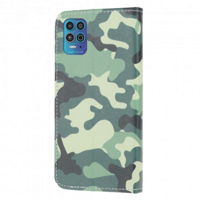 Folio-hoesje voor Moto G100 Militaire Camouflage