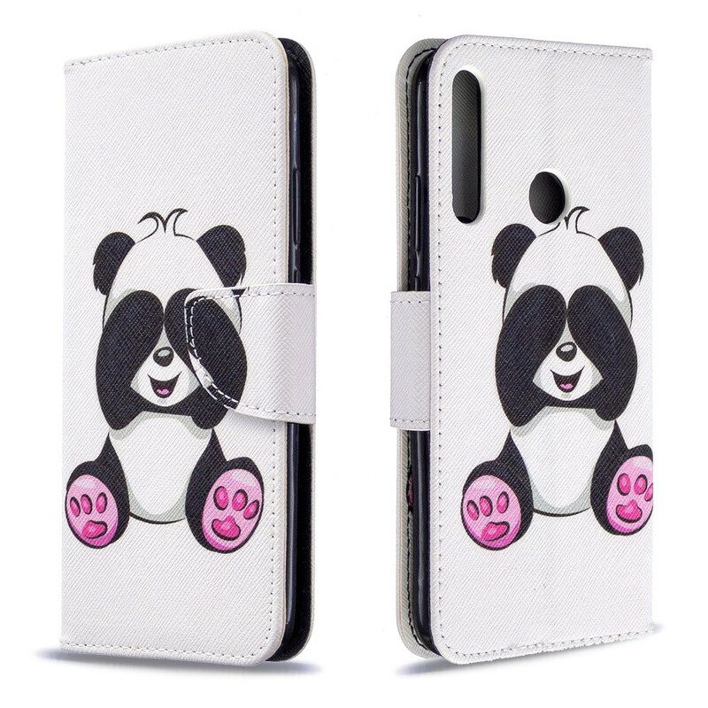 Flip Case voor Huawei P40 Lite E Panda-plezier