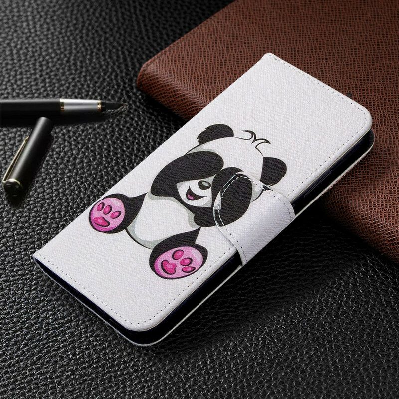 Flip Case voor Huawei P40 Lite E Panda-plezier