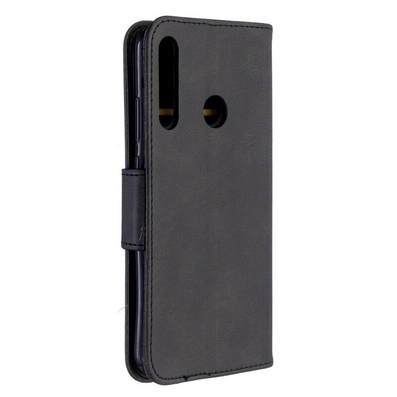 Folio-hoesje voor Huawei P40 Lite E Flip Case Gladde Flap Schuin