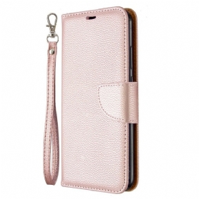 Folio-hoesje voor Huawei P40 Lite E Flip Case Lychee Rabat Schuin