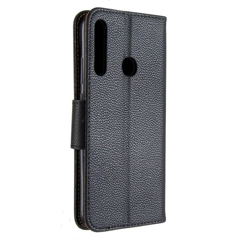 Folio-hoesje voor Huawei P40 Lite E Flip Case Lychee Rabat Schuin