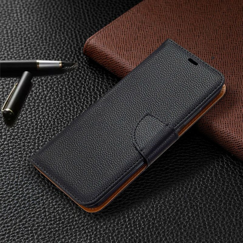 Folio-hoesje voor Huawei P40 Lite E Flip Case Lychee Rabat Schuin